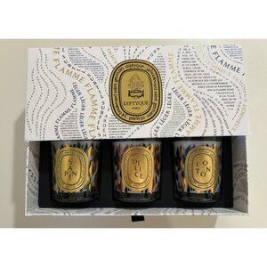 Diptyque 70g Candle Trio Set (Sapin, Coton, Delice) 2023 Holiday New
